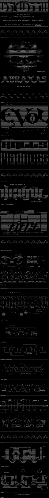 ACiD ASCII logocluster #15 by Multiple Artists
