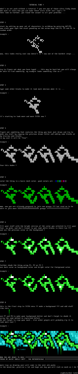 how to draw ansi ! lesson 1 by nightstalker