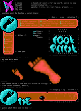 footprint menu's by baxter