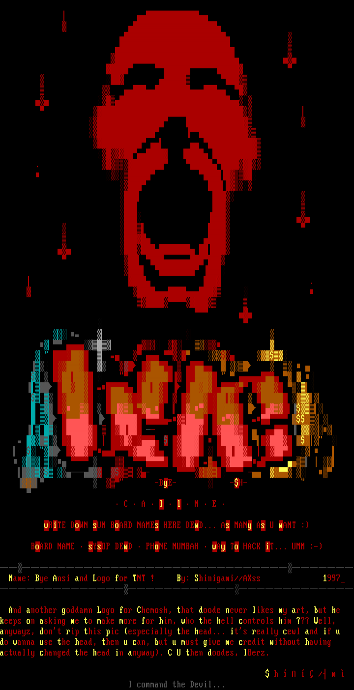 Bye Ansi and Logo for TNT ! by Shinigami