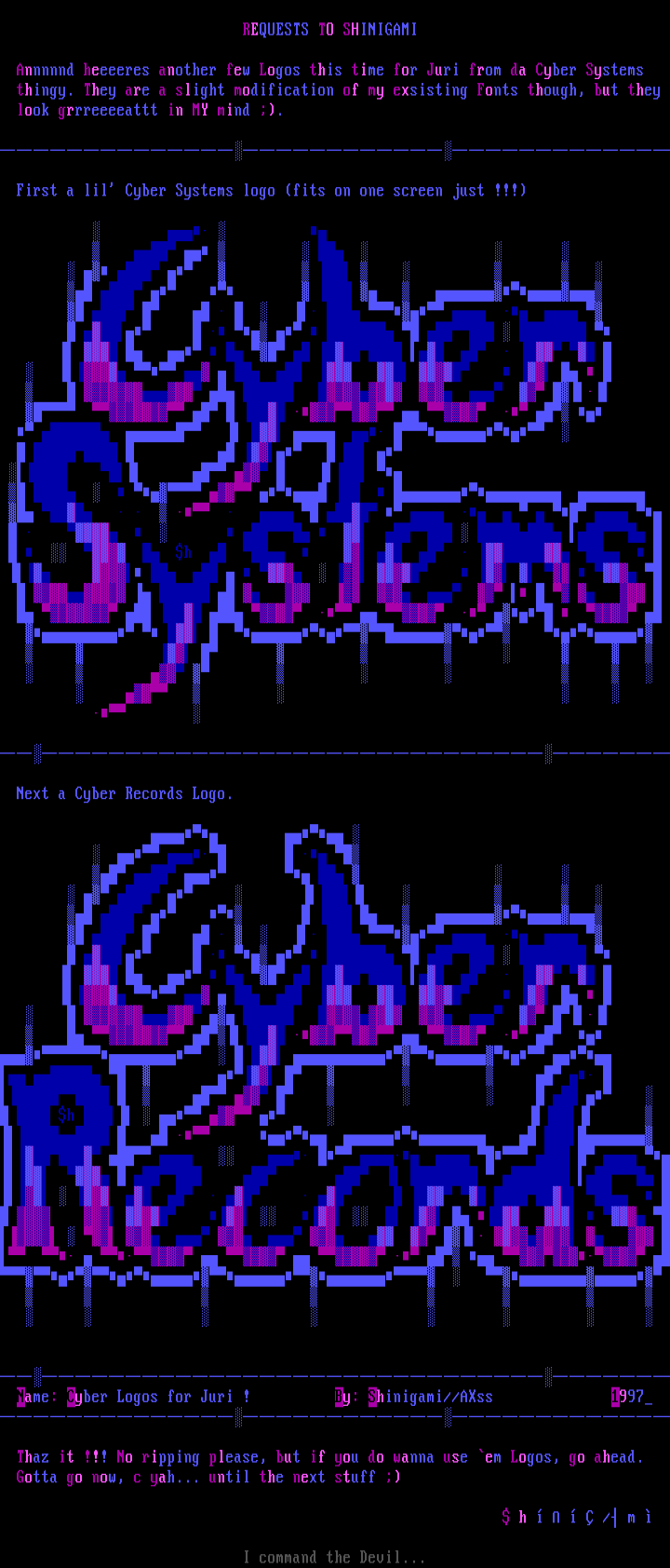 Cyber Logos for Juri ! by Shinigami