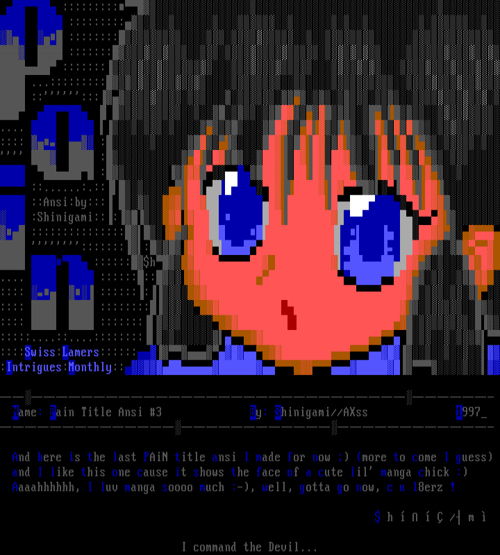 Pain Title Ansi #3 by Shinigami