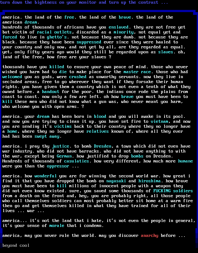 america suxx by beyond cool