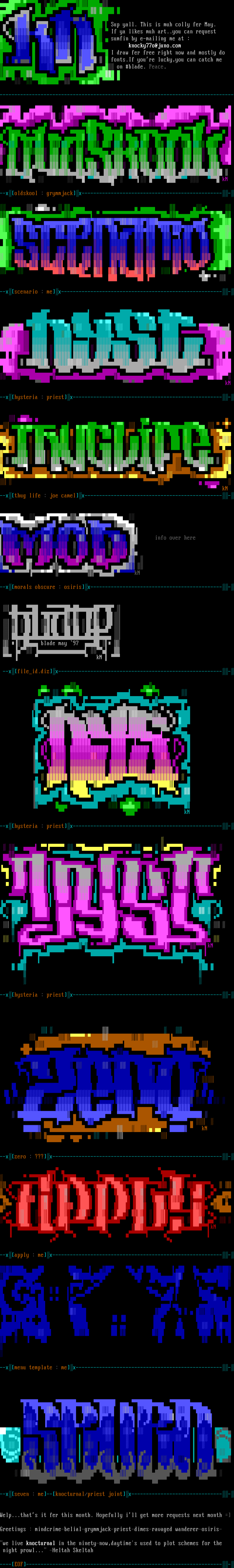 OH MY GOD! ANSI! by knocturnal