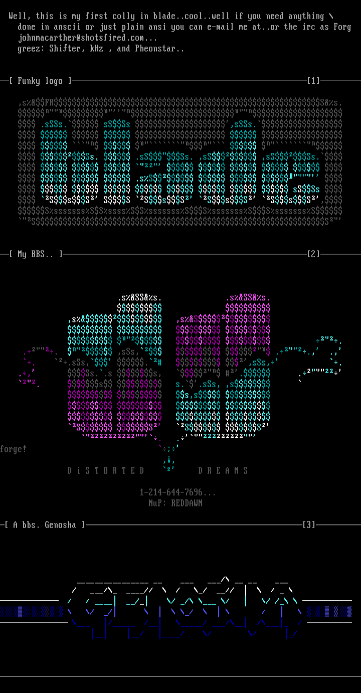 ascii logo collection by forge