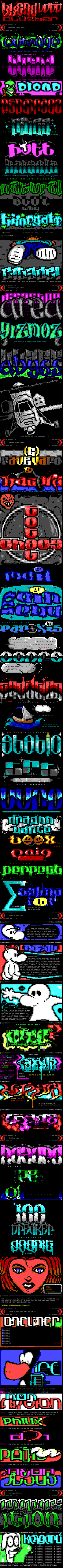 Ansi logo & small pics cluster by Multiple artists