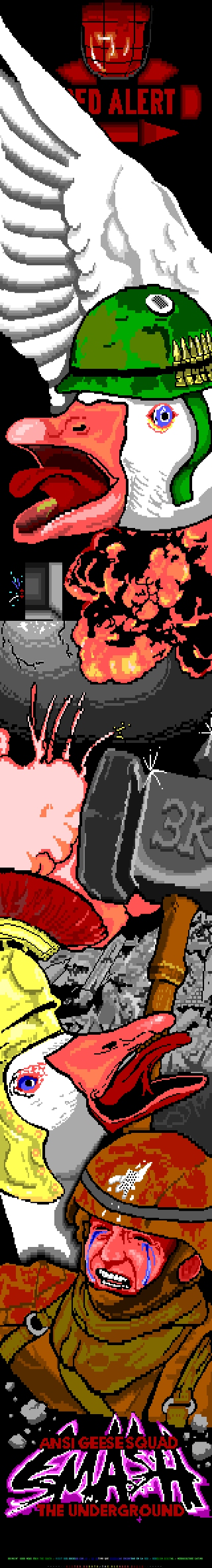 ANSI Geese Squad SMASH the Undergro by Mister Roboto