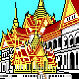 Cityscapes - Bangkok Grand Palace by Whazzit