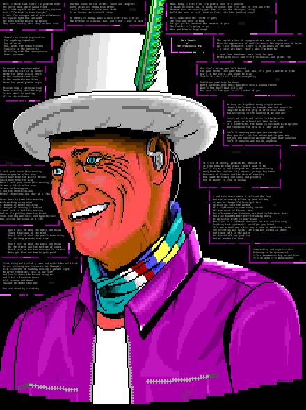 Gord Downie of The Tragically Hip by Whazzit
