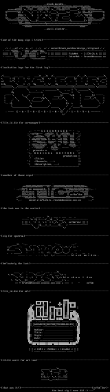 Ascii Cluster by VOiCE