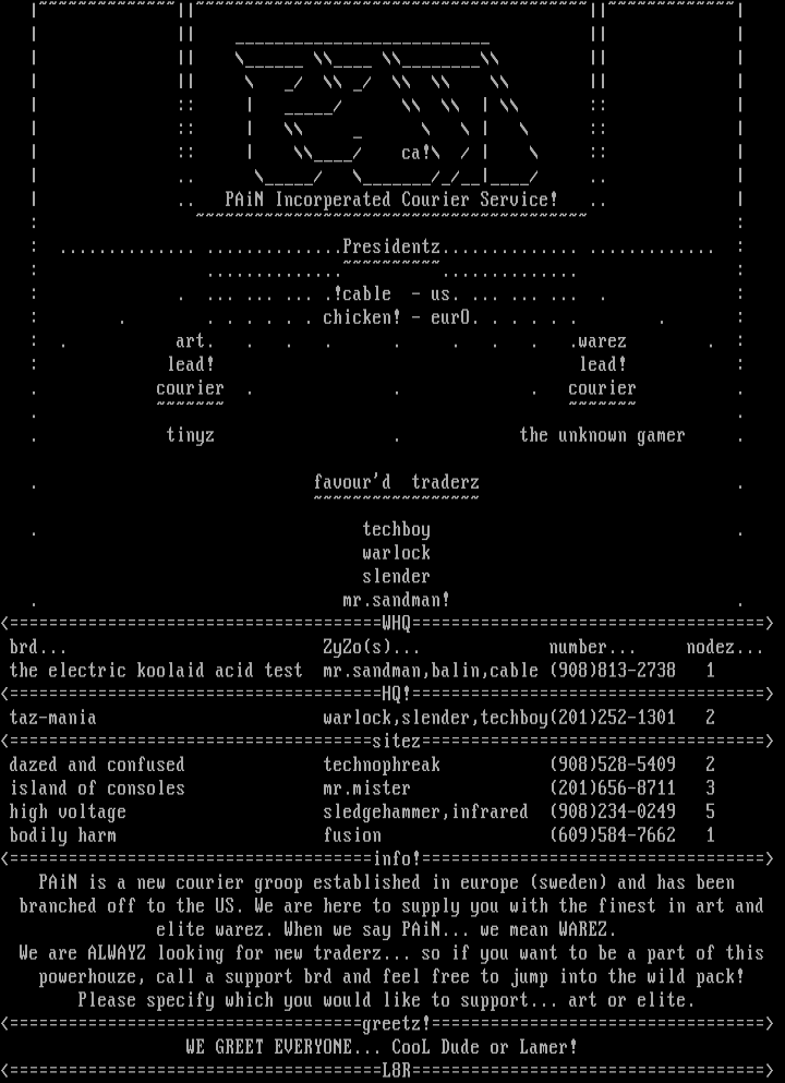 PAiN Ascii #2 by Cable