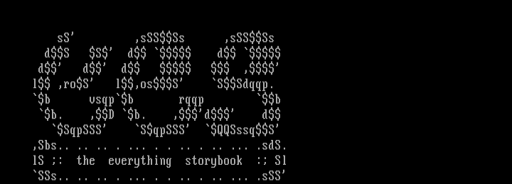 The Everything Storybook Ascii?? by fender