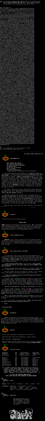 October Information File by Dark Illustrated