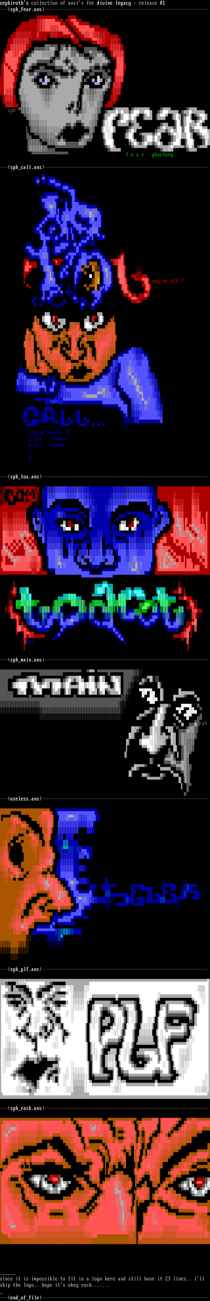 ansi collection - 01 by sephorith