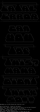 ASCii Original Proof for FE by The Blunted One