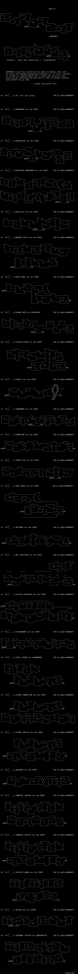 monthly ascii colly by pace