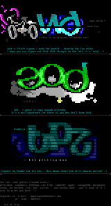 Ansi and Ascii , hand in hand . by Velodrome