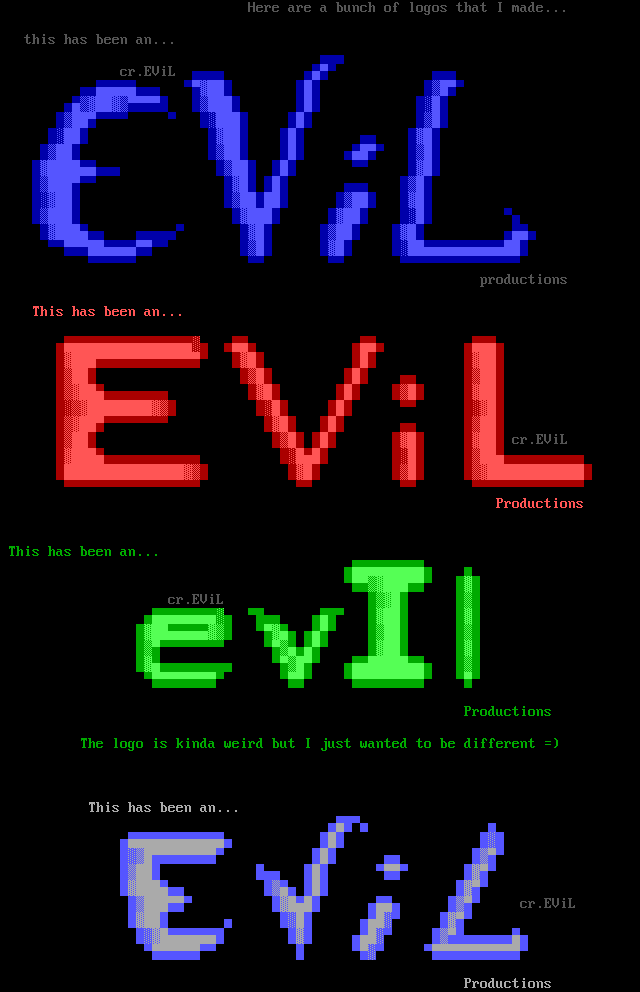 Evil/Logo Cluster by Crazy