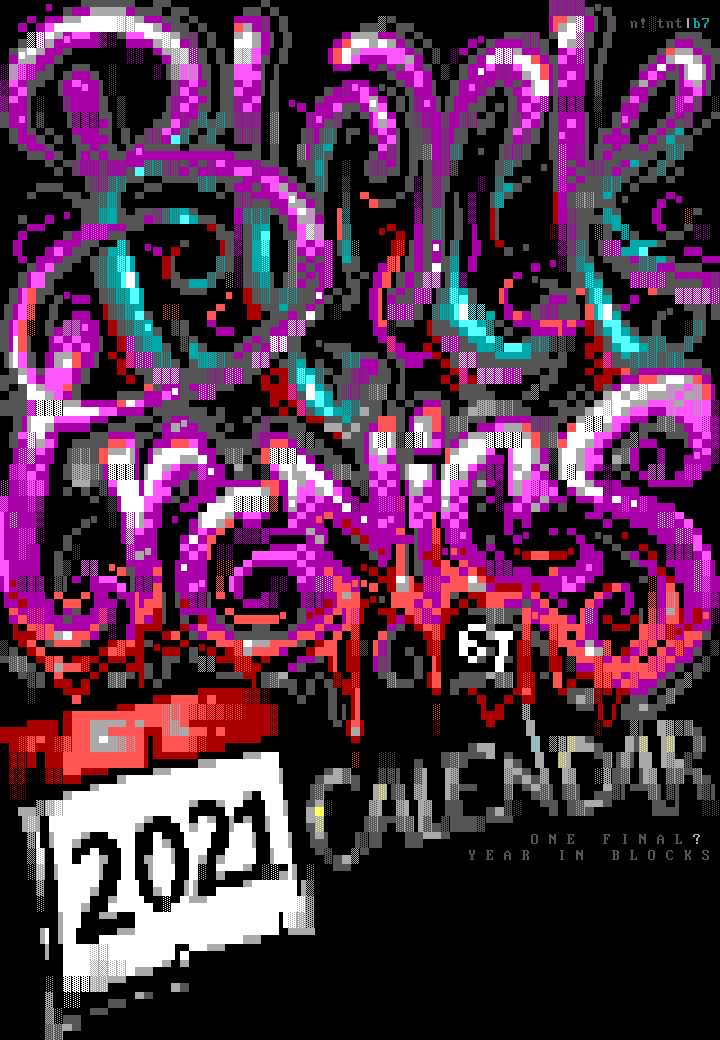67 calendar 2021 by nail / tainted
