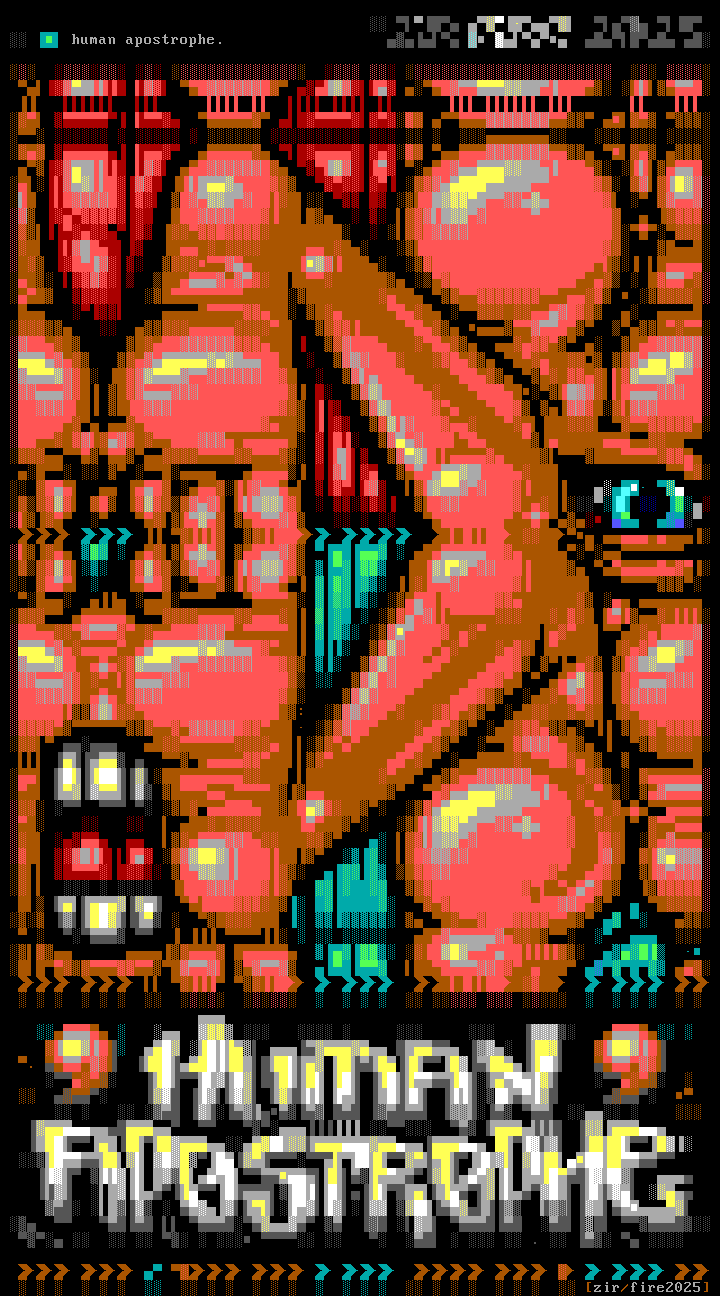 human apostrophe by zir