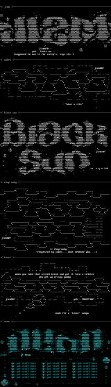 Ascii logos for pack 12 by Jizm
