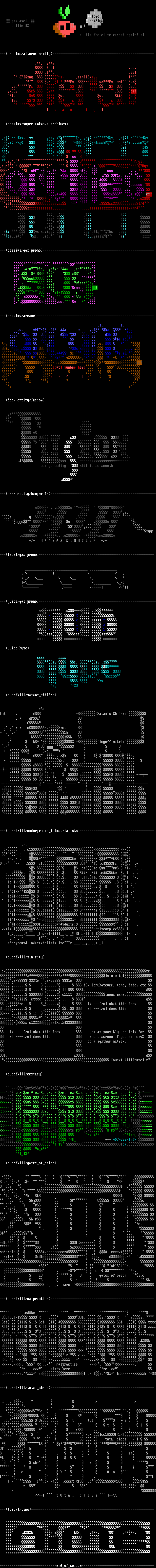 gas ascii collection #2 by gas members