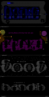 ascii cluster of the month. by caithor
