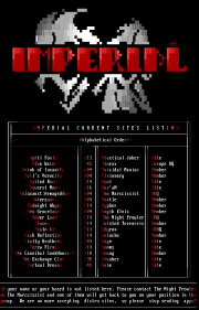 Imperial: Sites List by The Masked Pirate