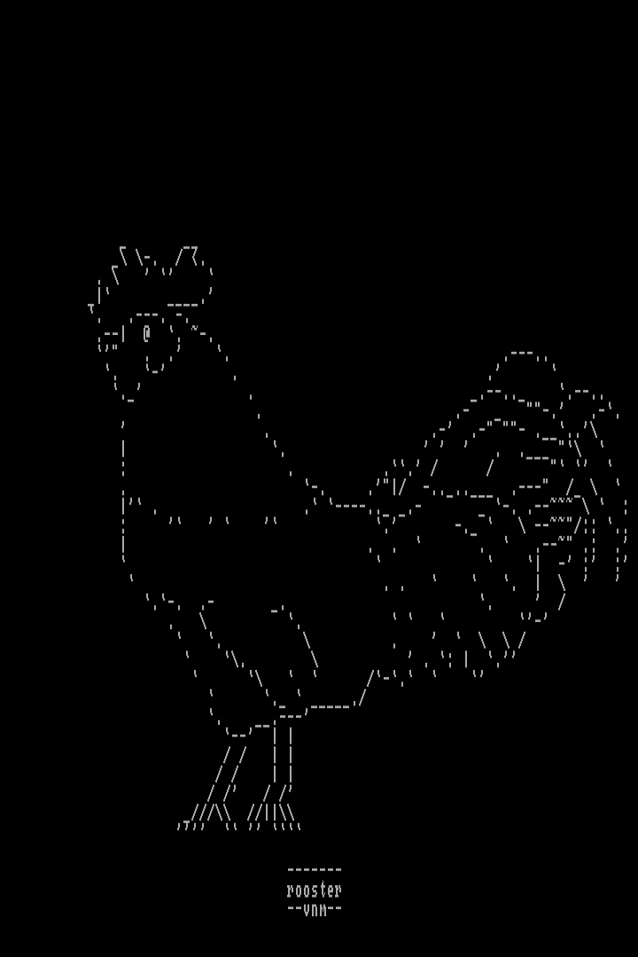 Rooster by venam