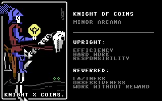 knight of coins by littlebitspace