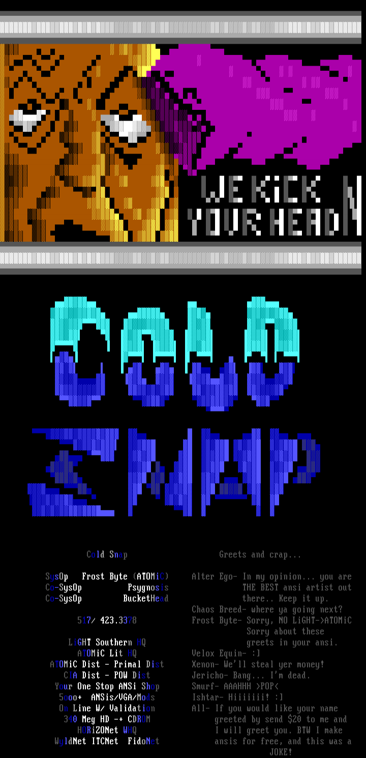The Cold Snap Ansi by Q TaK