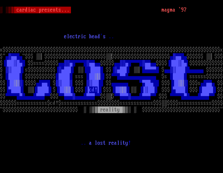 lost reality font #1 by cardiac