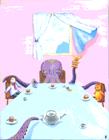 Tea Party With Uninvited Octopus by Mythical Man