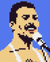 Freddie Mercury by 8bitbaba