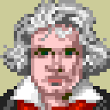 Ludwig van Beethoven by 8bit Poet