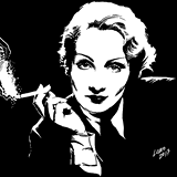 Marlene Dietrich by Lobo