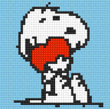 Snoopy heart by Lego_Colin