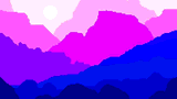 Bright Mountain by Pixel Art For The He