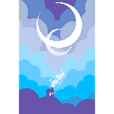 Double Moon by Pixel Art For The He