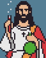 Science Jesus by 8bitbaba