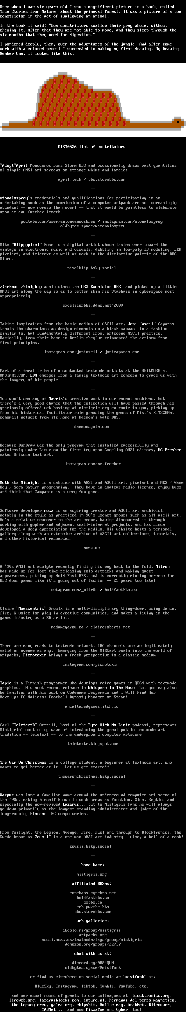 MIST0426 list of contributors by Cthulu
