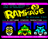 Rampage character selection screen by Illarterate