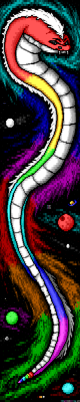 The Prismatic Serpent of Deep Space by The Green Herring