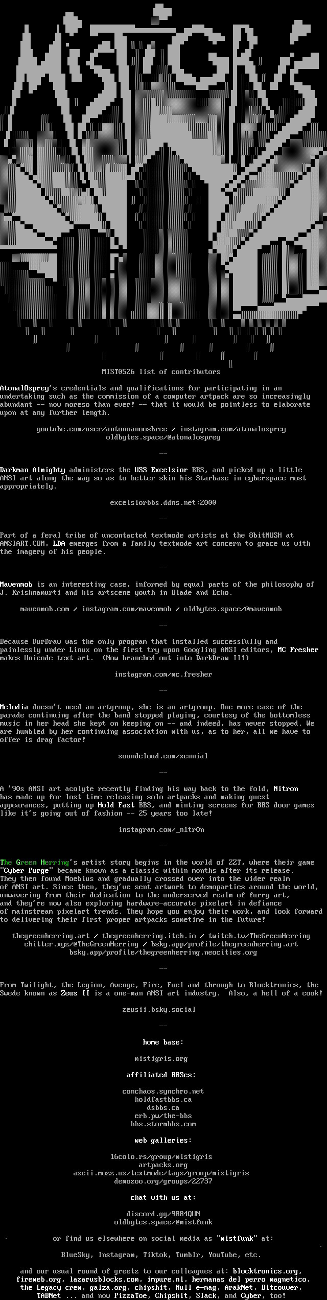 MIST0526 list of contributors by Cthulu