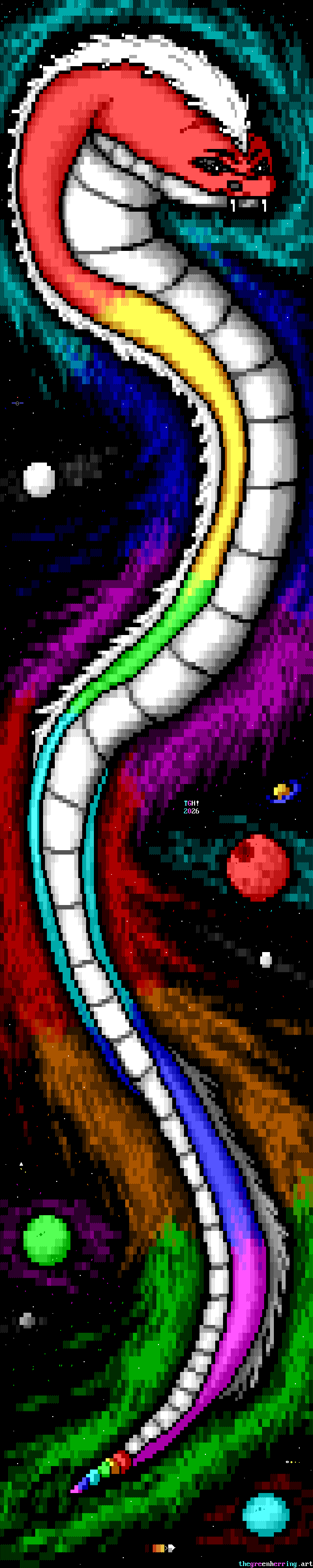 The Prismatic Serpent of Deep Space by The Green Herring