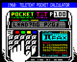 Teletext Pocket Calculator by Illarterate