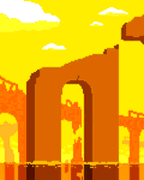 Broken Bridge by Pixel Art For The He