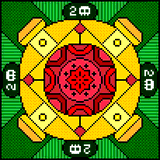 Pixel Mandala 1 by Dos Grog