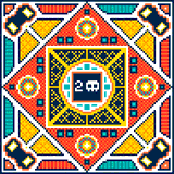 Pixel Mandala 3 by Dos Grog