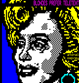 blondes prefer teletext by AtonalOsprey